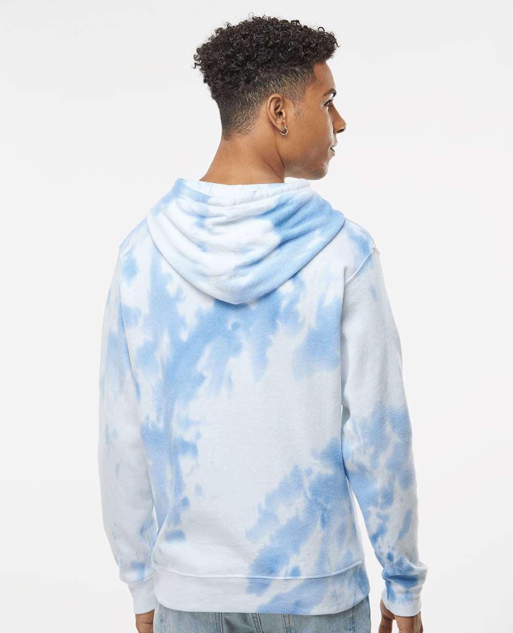 no-logo J. America Tie-Dyed Fleece Hooded Sweatshirt-J. America-Thread Logic