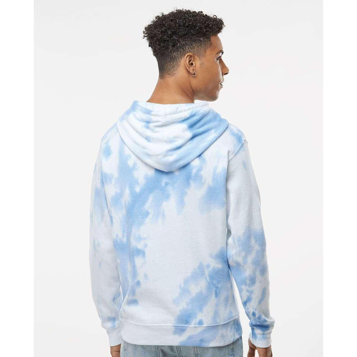 no-logo J. America Tie-Dyed Fleece Hooded Sweatshirt-J. America-Thread Logic