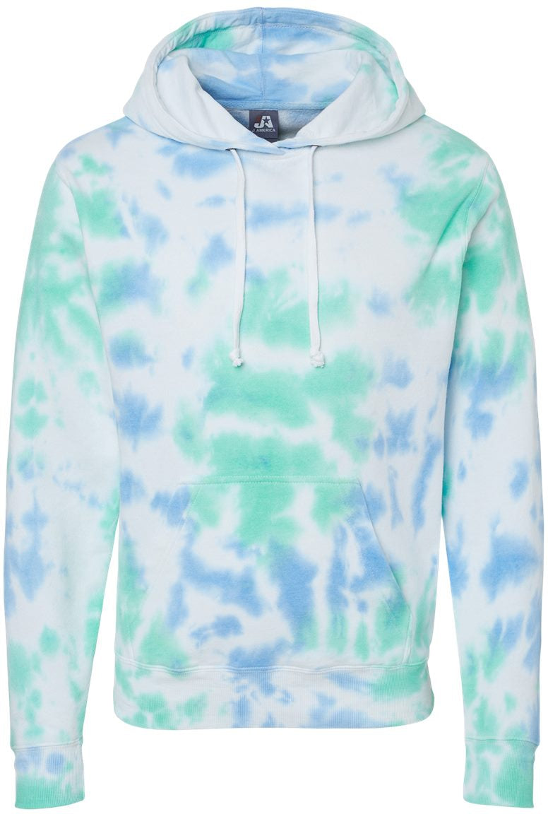 J America Tie-Dyed Fleece Hooded Sweatshirt