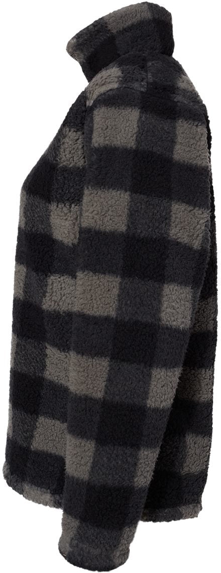 no-logo J. America Women’s Epic Sherpa Quarter-Zip Pullover-Fleece-J. America-Thread Logic
