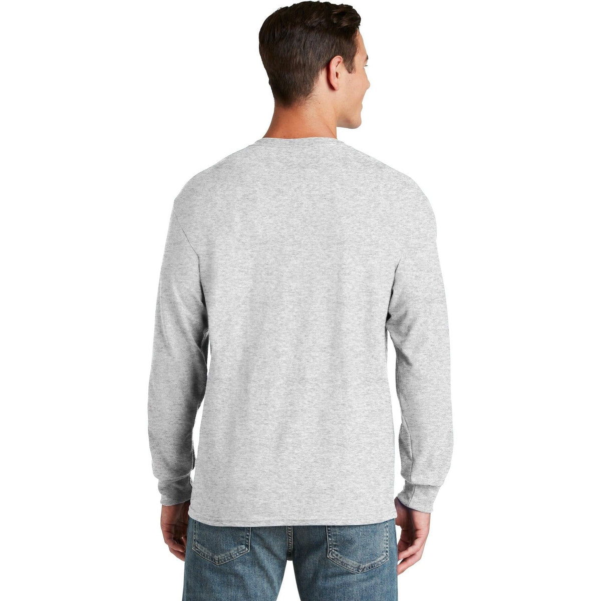 no-logo Jerzees Dri-Power 50/50 Cotton/Poly Long Sleeve T-Shirt-Regular-Jerzees-Thread Logic