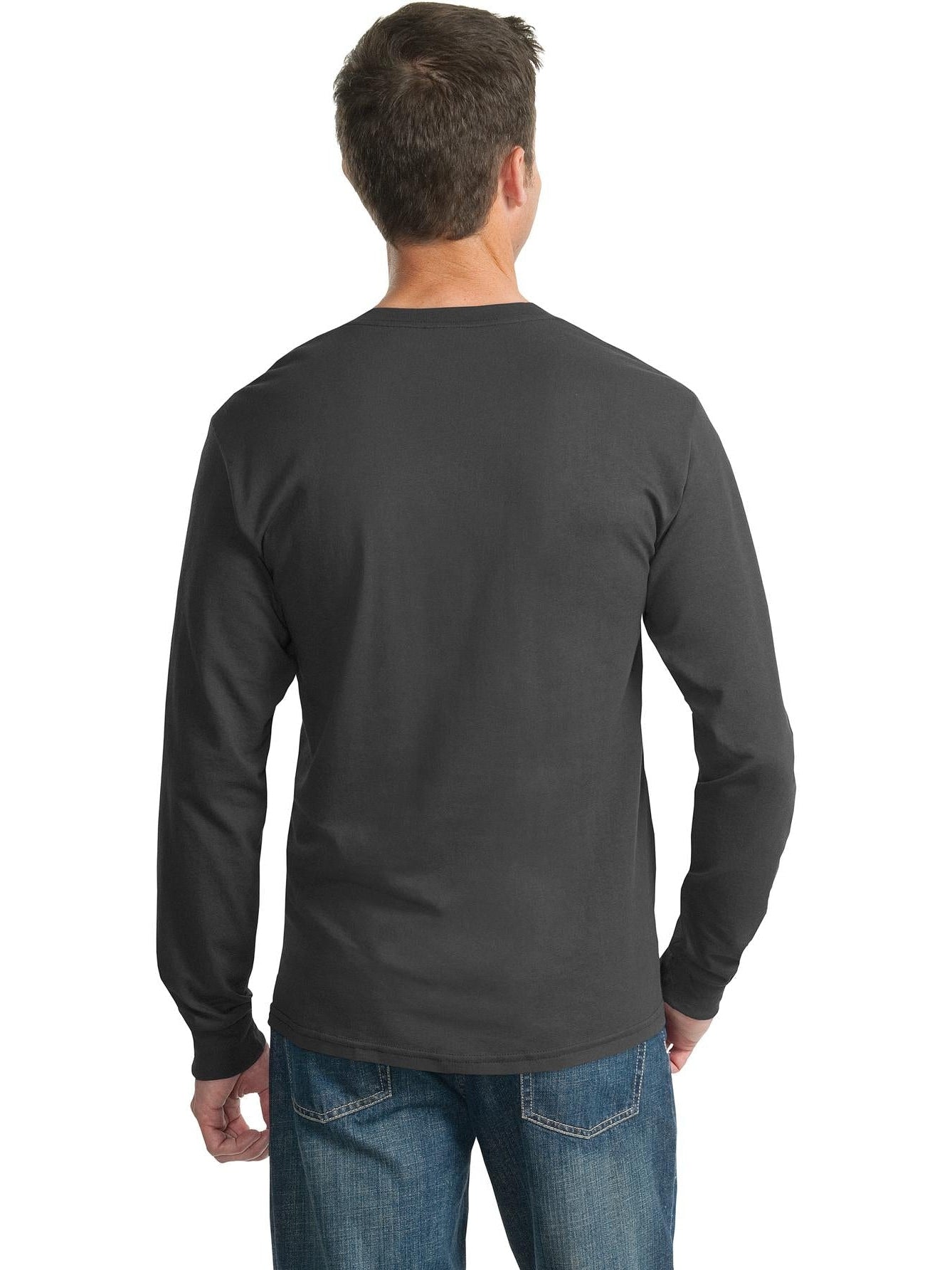 no-logo Jerzees Dri-Power 50/50 Cotton/Poly Long Sleeve T-Shirt-Regular-Jerzees-Thread Logic