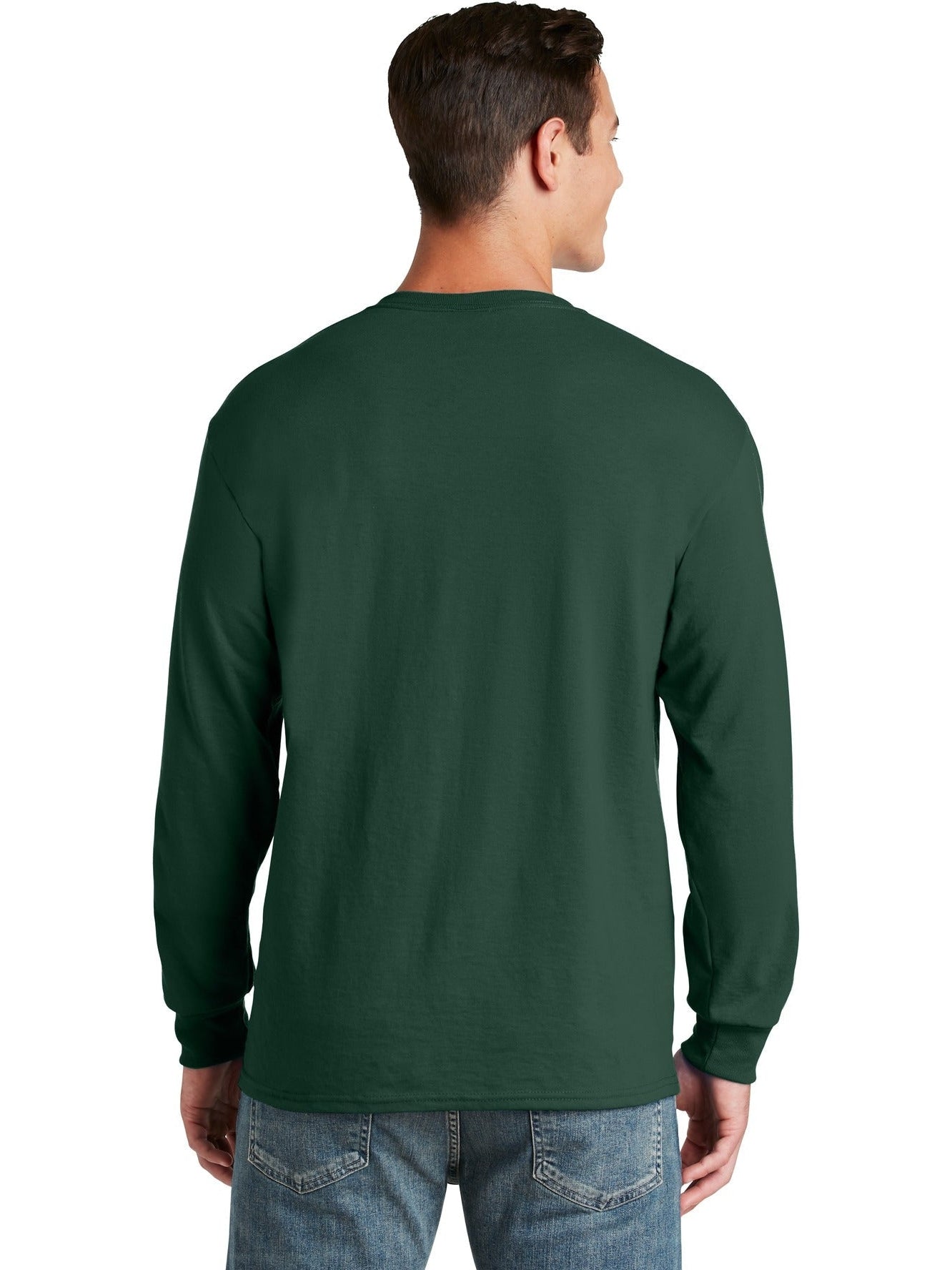 no-logo Jerzees Dri-Power 50/50 Cotton/Poly Long Sleeve T-Shirt-Regular-Jerzees-Thread Logic