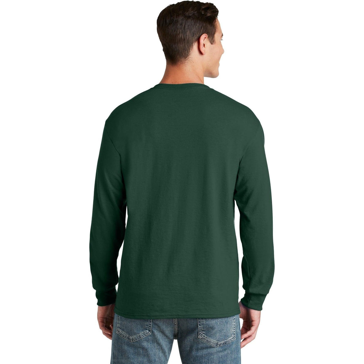 no-logo Jerzees Dri-Power 50/50 Cotton/Poly Long Sleeve T-Shirt-Regular-Jerzees-Thread Logic