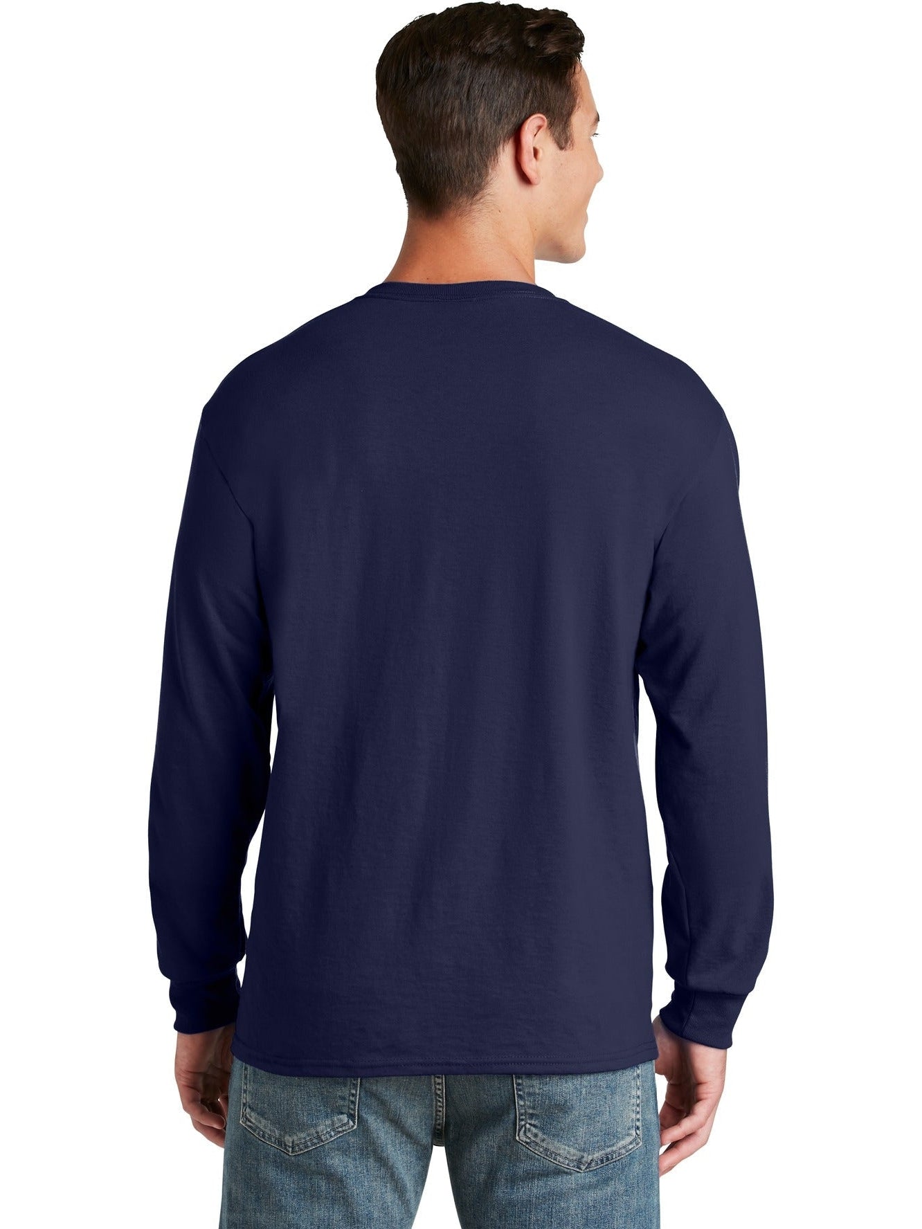 no-logo Jerzees Dri-Power 50/50 Cotton/Poly Long Sleeve T-Shirt-Regular-Jerzees-Thread Logic