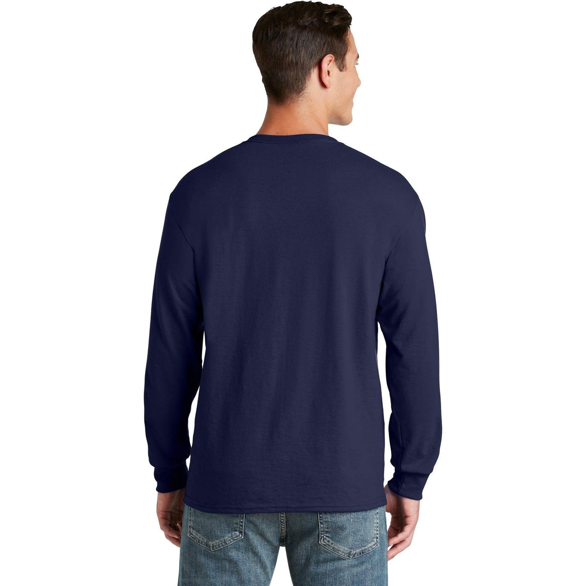 no-logo Jerzees Dri-Power 50/50 Cotton/Poly Long Sleeve T-Shirt-Regular-Jerzees-Thread Logic