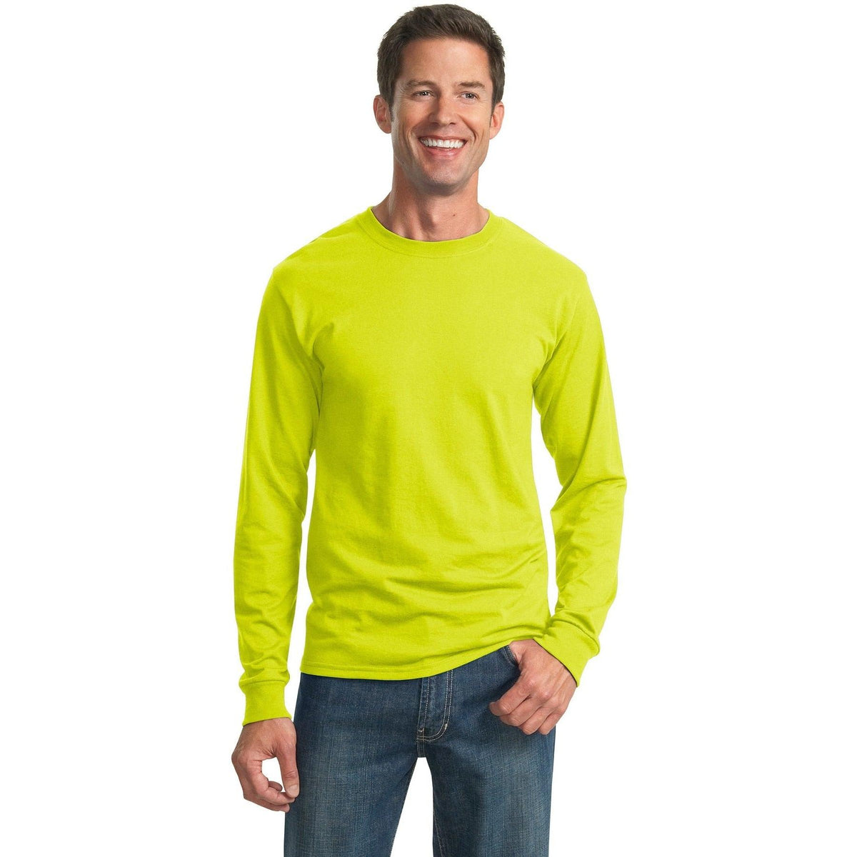 no-logo Jerzees Dri-Power 50/50 Cotton/Poly Long Sleeve T-Shirt-Regular-Jerzees-Thread Logic