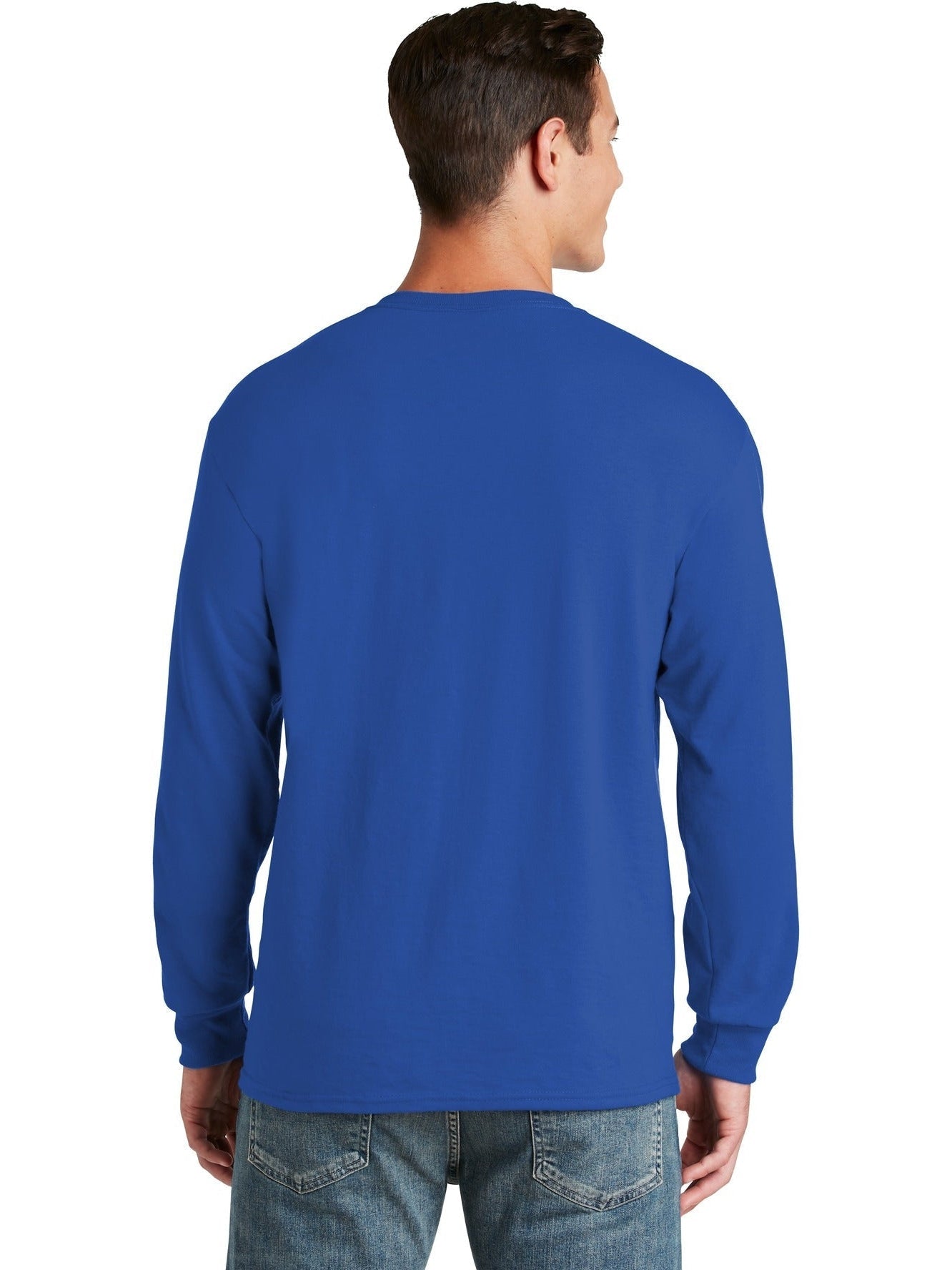 no-logo Jerzees Dri-Power 50/50 Cotton/Poly Long Sleeve T-Shirt-Regular-Jerzees-Thread Logic