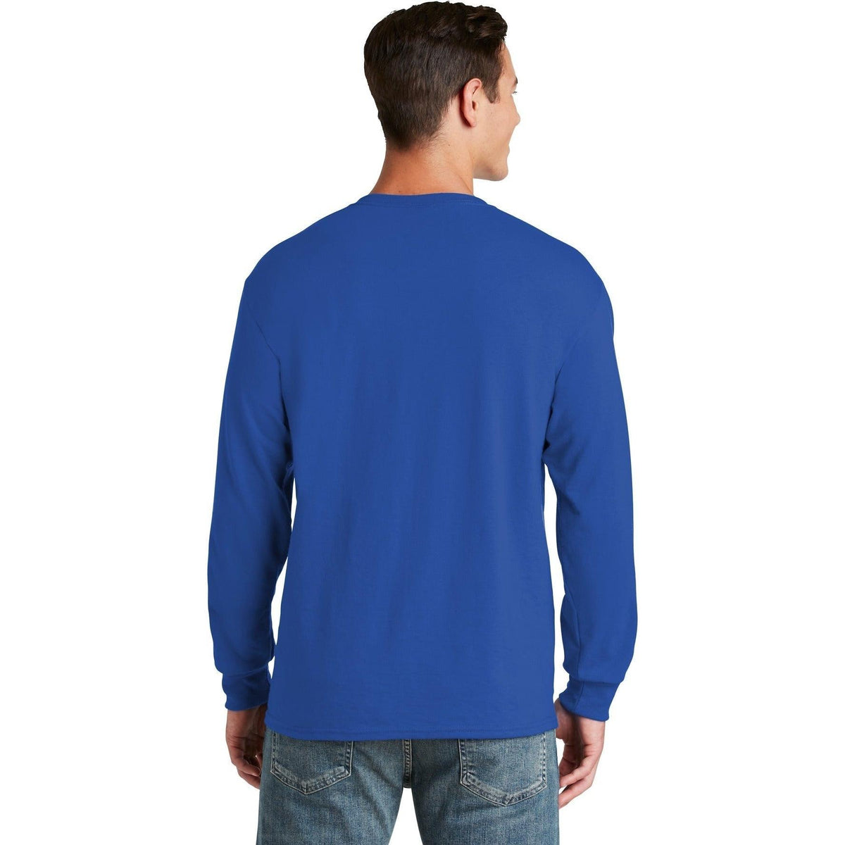 no-logo Jerzees Dri-Power 50/50 Cotton/Poly Long Sleeve T-Shirt-Regular-Jerzees-Thread Logic