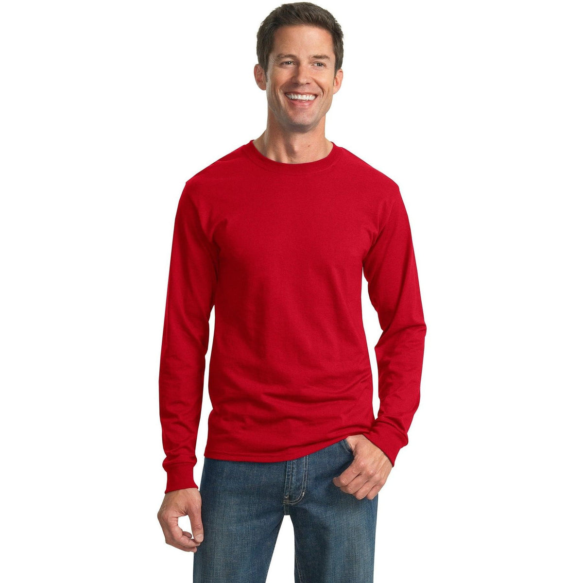 no-logo Jerzees Dri-Power 50/50 Cotton/Poly Long Sleeve T-Shirt-Regular-Jerzees-Thread Logic
