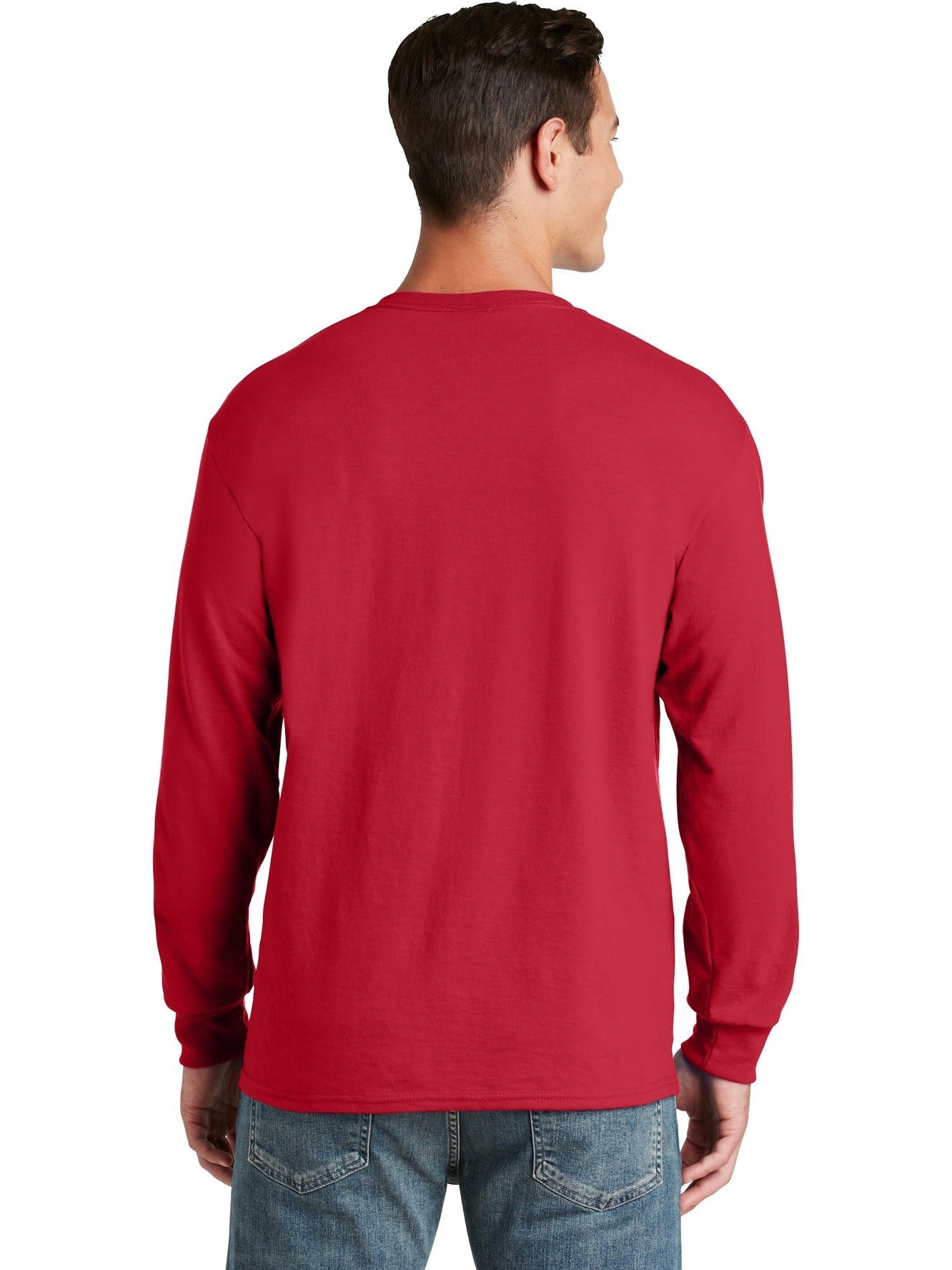 no-logo Jerzees Dri-Power 50/50 Cotton/Poly Long Sleeve T-Shirt-Regular-Jerzees-Thread Logic