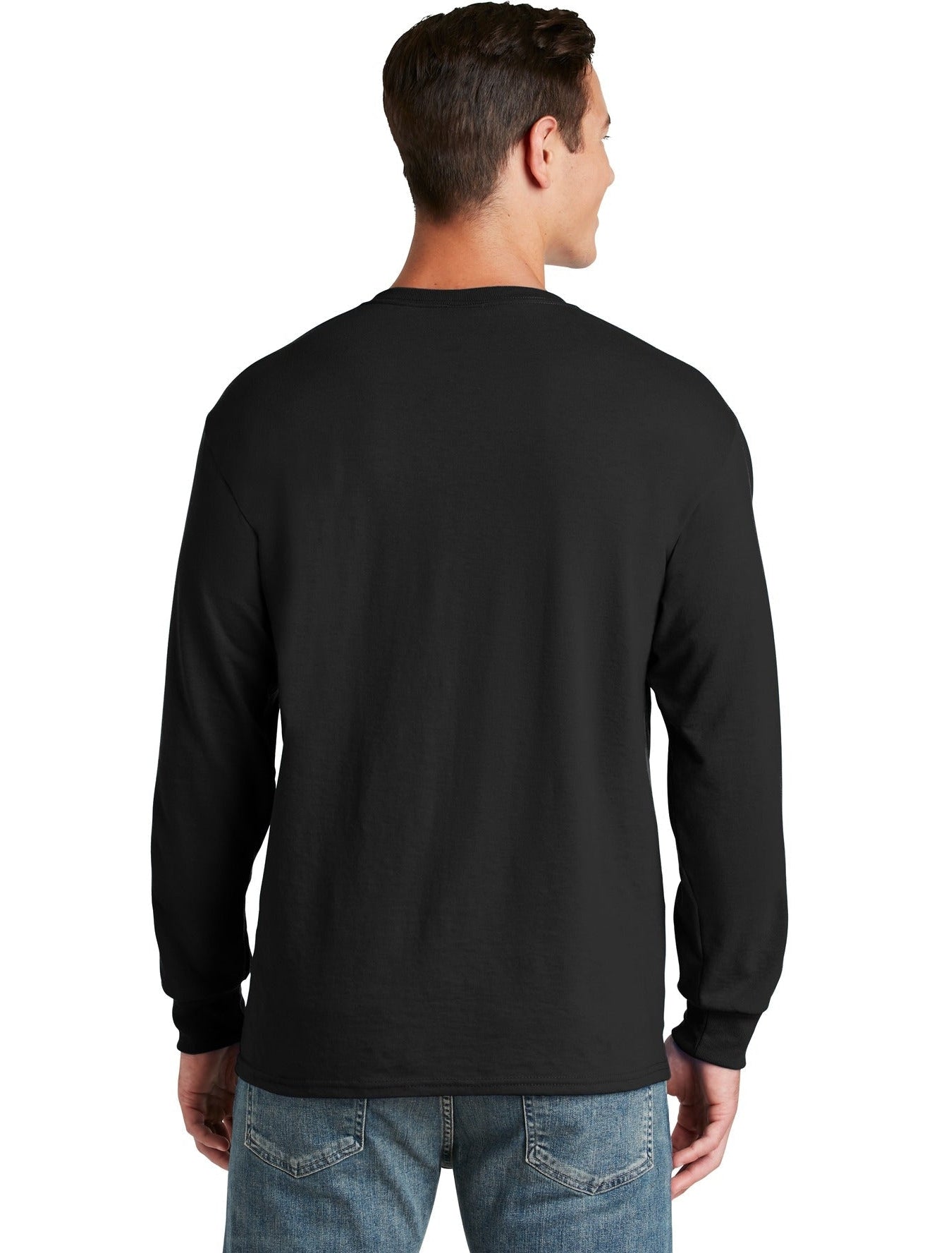 no-logo Jerzees Dri-Power 50/50 Cotton/Poly Long Sleeve T-Shirt-Regular-Jerzees-Thread Logic