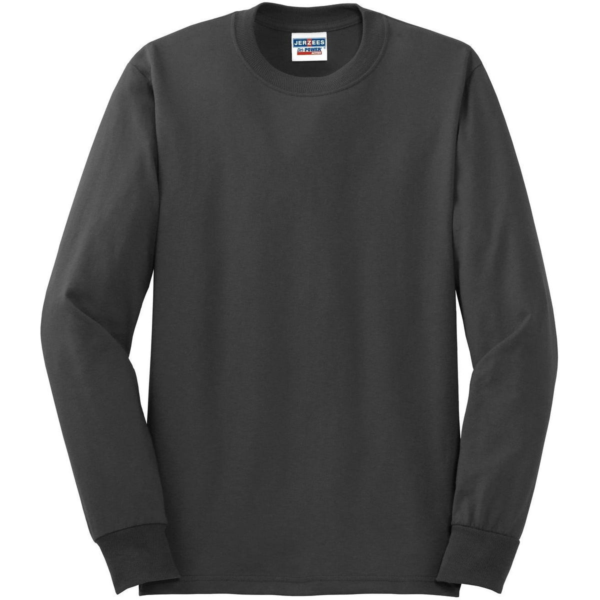 no-logo Jerzees Dri-Power 50/50 Cotton/Poly Long Sleeve T-Shirt