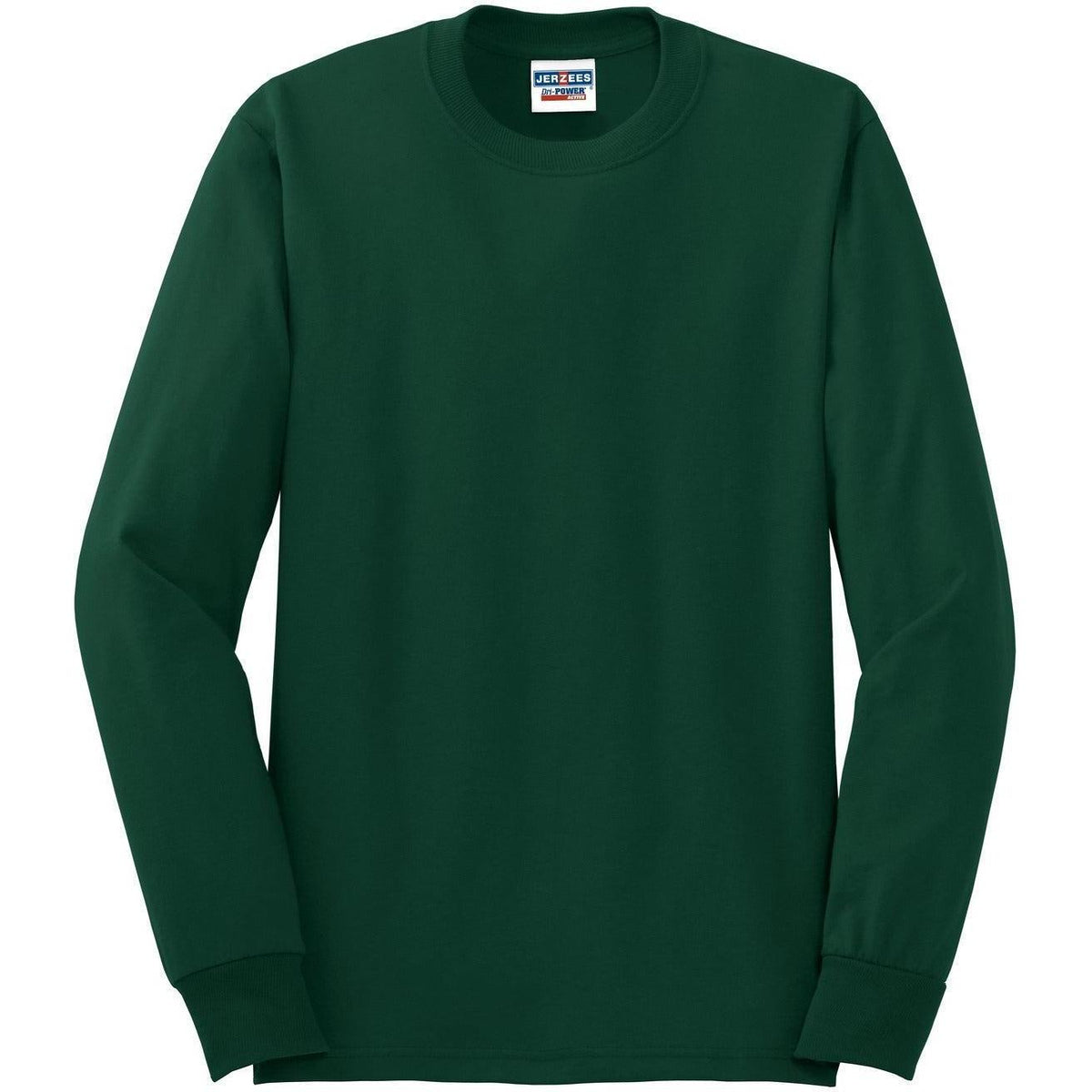 no-logo Jerzees Dri-Power 50/50 Cotton/Poly Long Sleeve T-Shirt