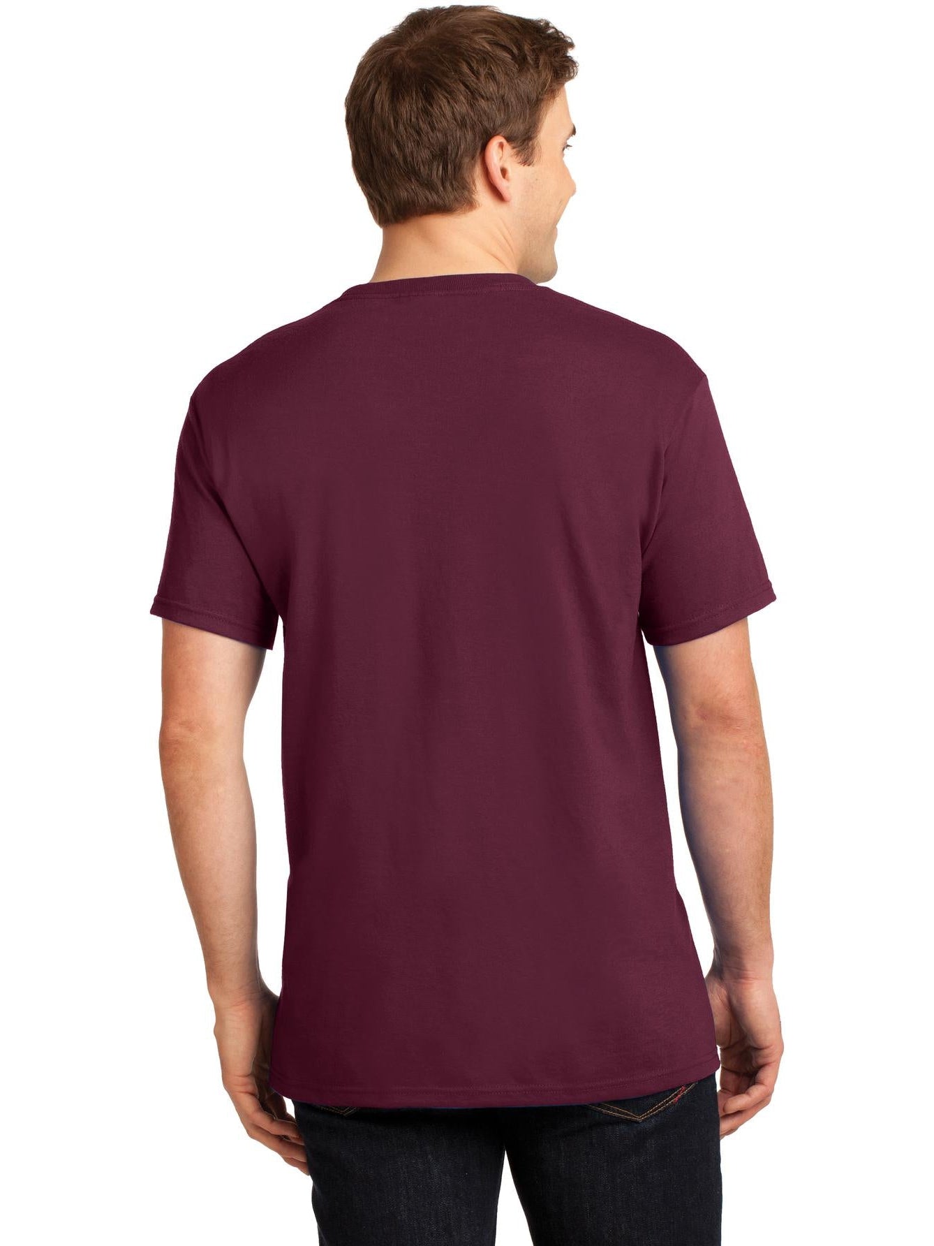 no-logo Jerzees Dri-Power Active 50/50 Cotton/Poly Pocket T-Shirt-Regular-Jerzees-Thread Logic