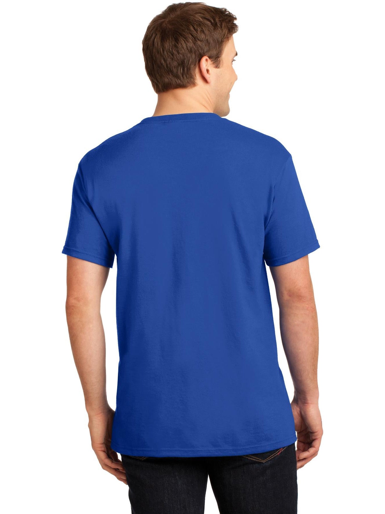 no-logo Jerzees Dri-Power Active 50/50 Cotton/Poly Pocket T-Shirt-Regular-Jerzees-Thread Logic