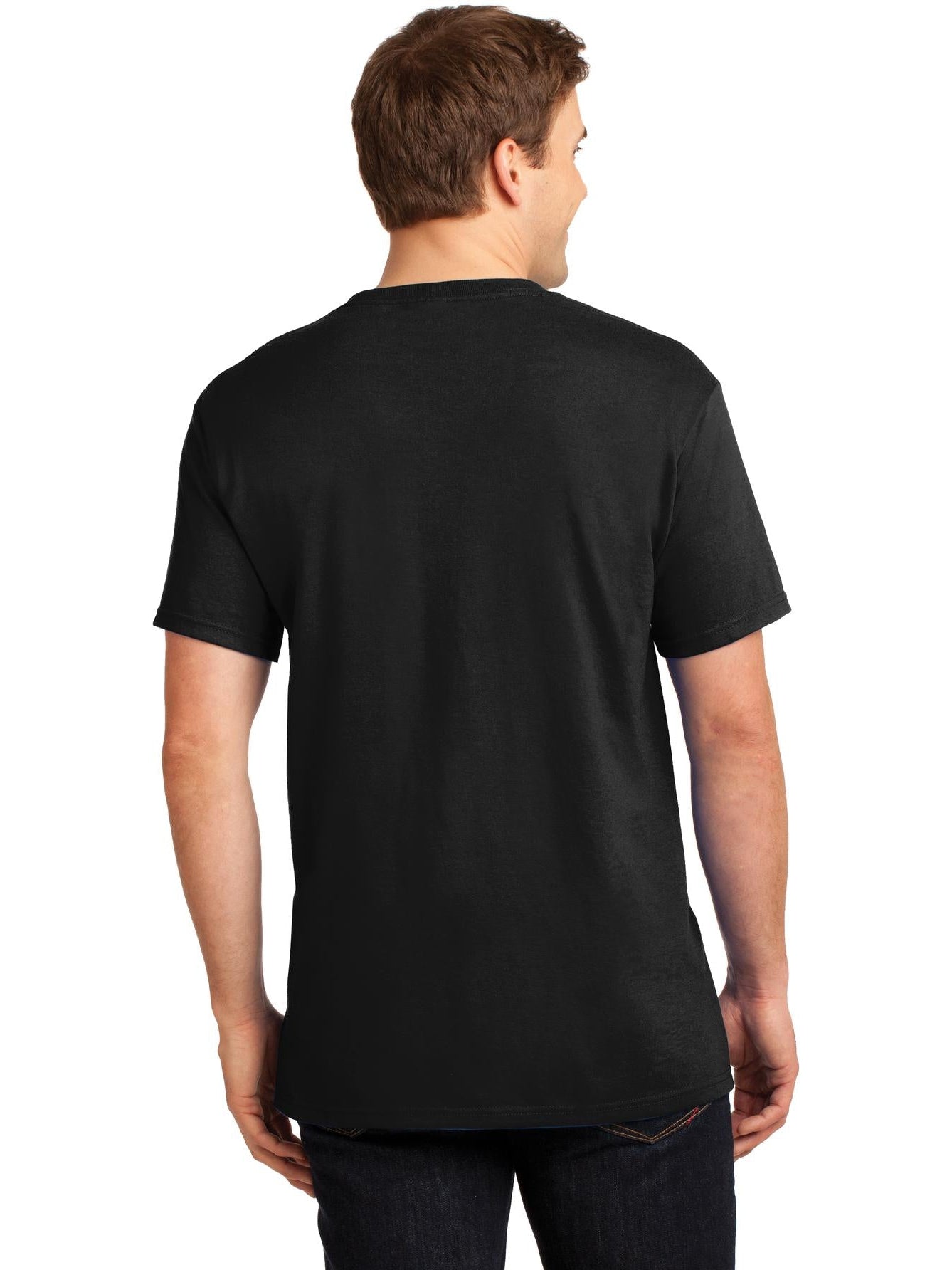 no-logo Jerzees Dri-Power Active 50/50 Cotton/Poly Pocket T-Shirt-Regular-Jerzees-Thread Logic