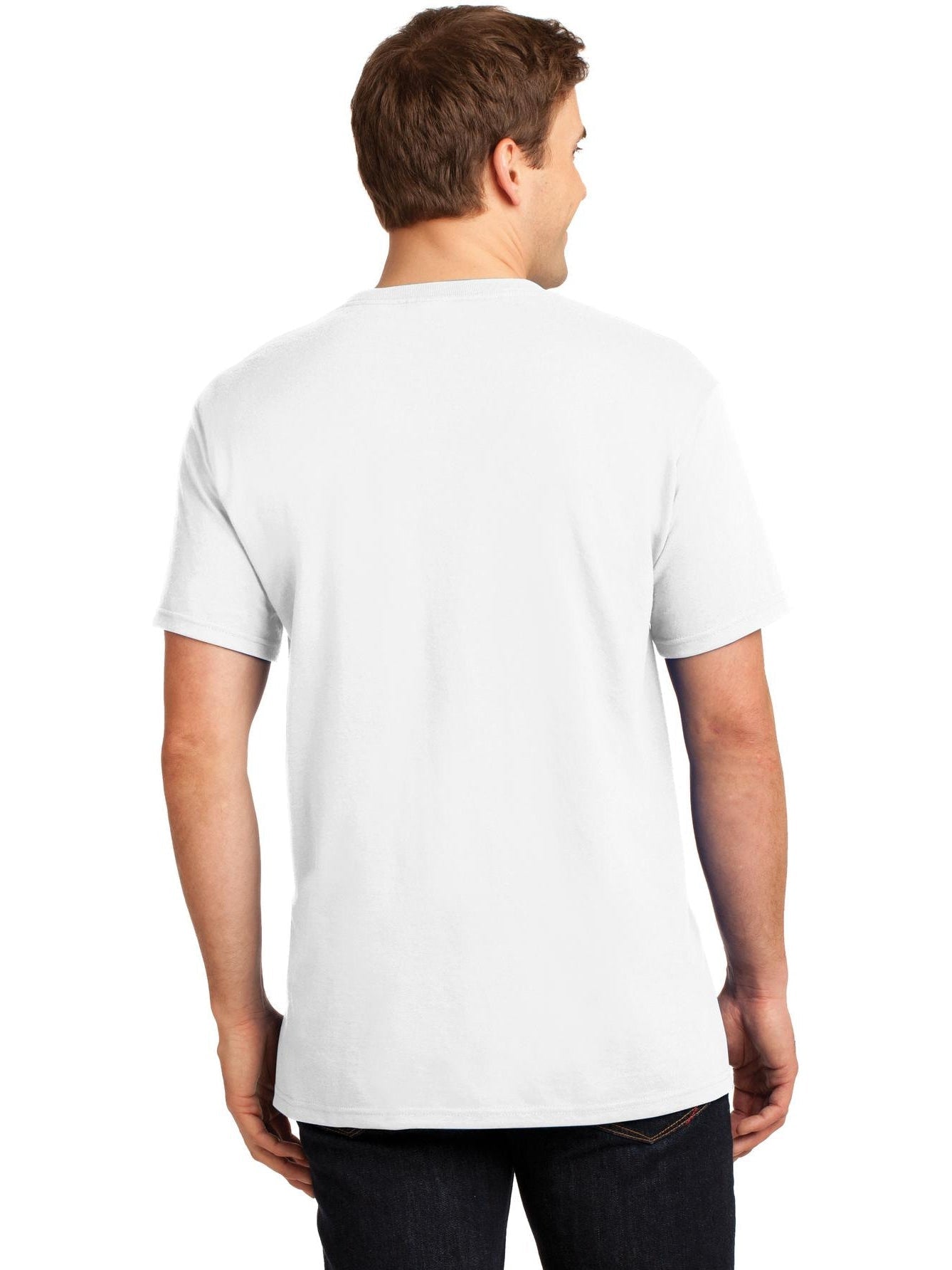 no-logo Jerzees Dri-Power Active 50/50 Cotton/Poly Pocket T-Shirt-Regular-Jerzees-Thread Logic