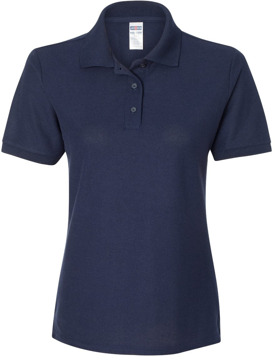 Jerzees Ladies Easy Care Polo-Ladies Polos-Jerzees-J Navy-S-Thread Logic