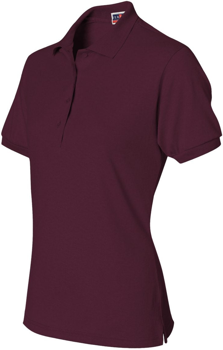no-logo Jerzees Ladies Spotshield™ 50/50 Polo-Sport Shirts-JERZEES-Thread Logic