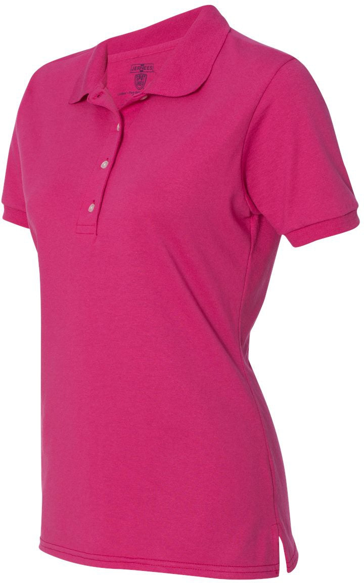 no-logo Jerzees Ladies Spotshield™ 50/50 Polo-Sport Shirts-JERZEES-Thread Logic