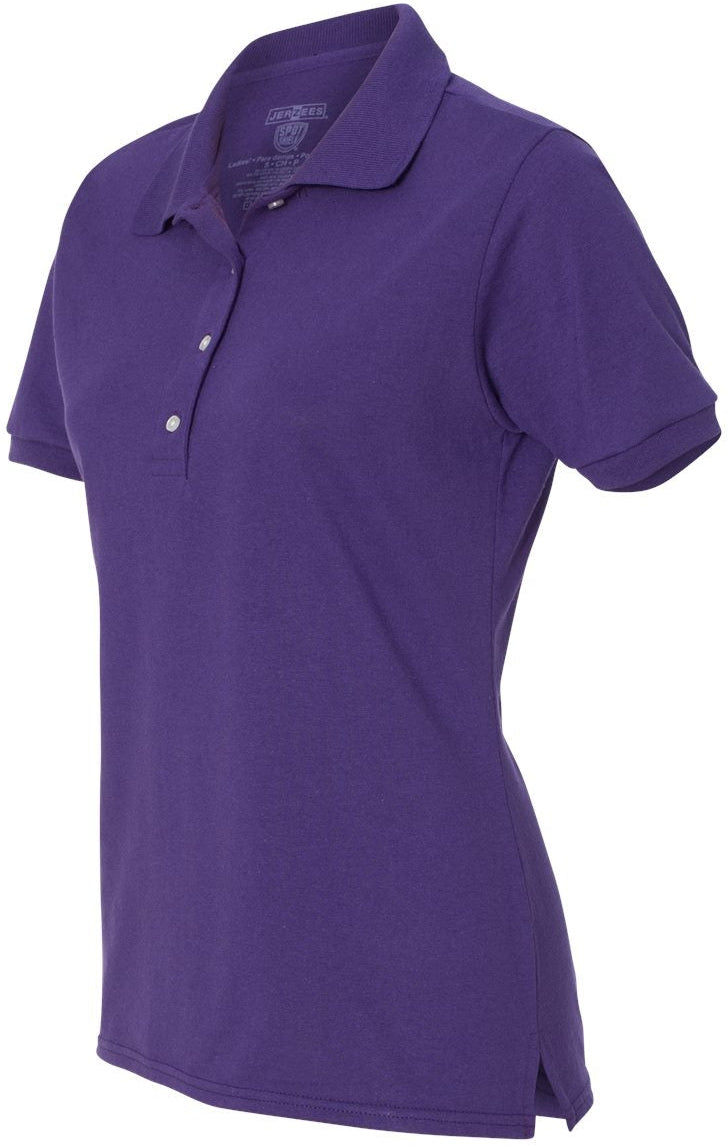 no-logo Jerzees Ladies Spotshield™ 50/50 Polo-Sport Shirts-JERZEES-Thread Logic