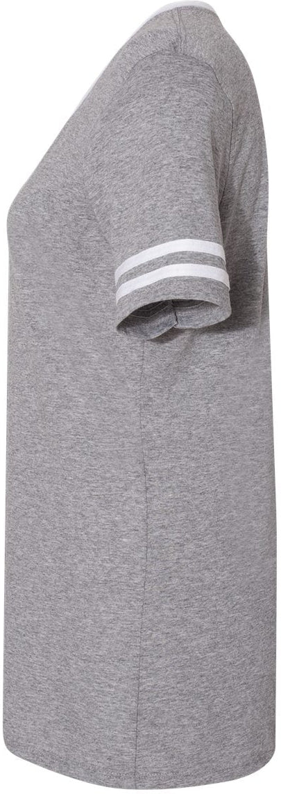 no-logo Jerzees Ladies Varsity Triblend V-Neck T-Shirt-T-Shirts-JERZEES-Thread Logic