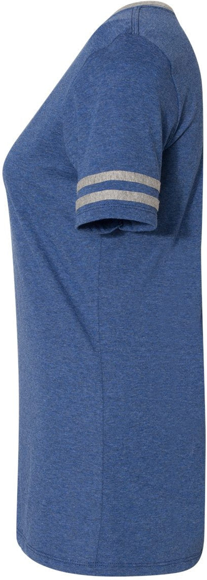 no-logo Jerzees Ladies Varsity Triblend V-Neck T-Shirt-T-Shirts-JERZEES-Thread Logic