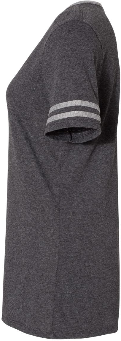 no-logo Jerzees Ladies Varsity Triblend V-Neck T-Shirt-T-Shirts-JERZEES-Thread Logic