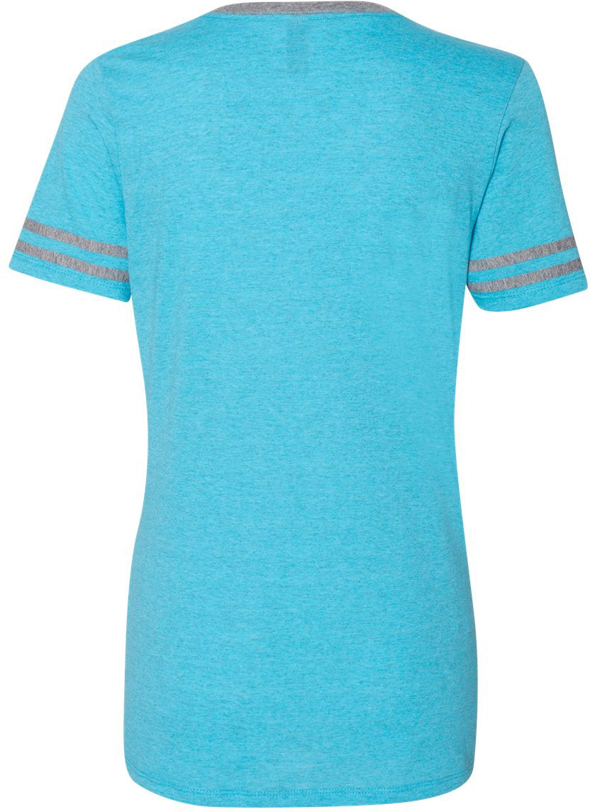 no-logo Jerzees Ladies Varsity Triblend V-Neck T-Shirt-T-Shirts-JERZEES-Thread Logic