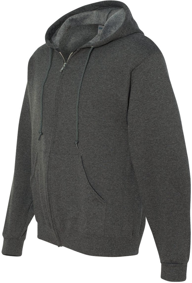 no-logo Jerzees NuBlend® Full-Zip Hooded Sweatshirt-Fleece-JERZEES-Thread Logic