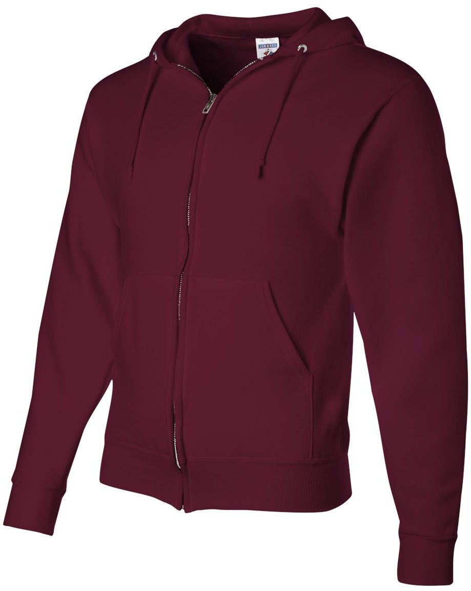 no-logo Jerzees NuBlend® Full-Zip Hooded Sweatshirt-Fleece-JERZEES-Thread Logic