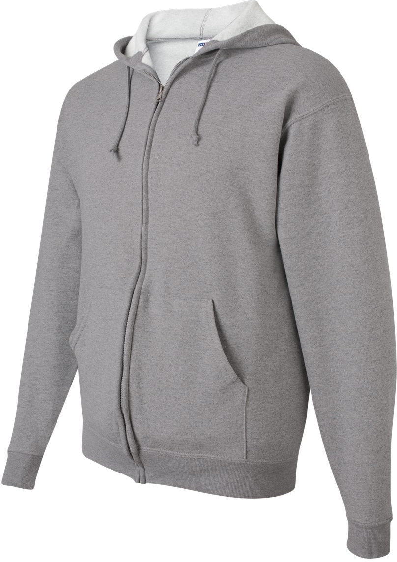 no-logo Jerzees NuBlend® Full-Zip Hooded Sweatshirt-Fleece-JERZEES-Thread Logic