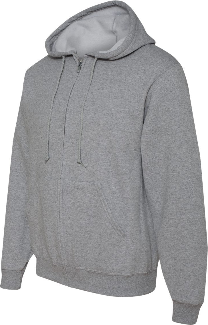 no-logo Jerzees NuBlend® Full-Zip Hooded Sweatshirt-Fleece-JERZEES-Thread Logic