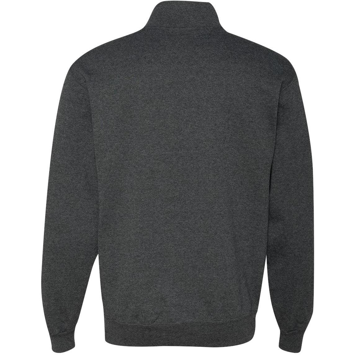 no-logo Jerzees Nublend® Cadet Collar Quarter-Zip Sweatshirt-Fleece-JERZEES-Thread Logic