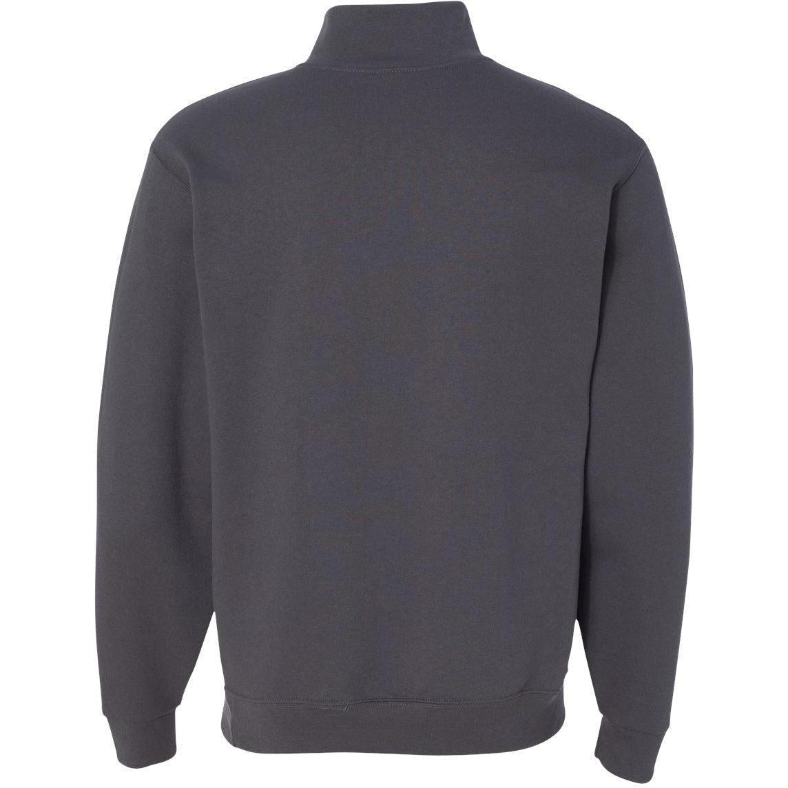 no-logo Jerzees Nublend® Cadet Collar Quarter-Zip Sweatshirt-Fleece-JERZEES-Thread Logic