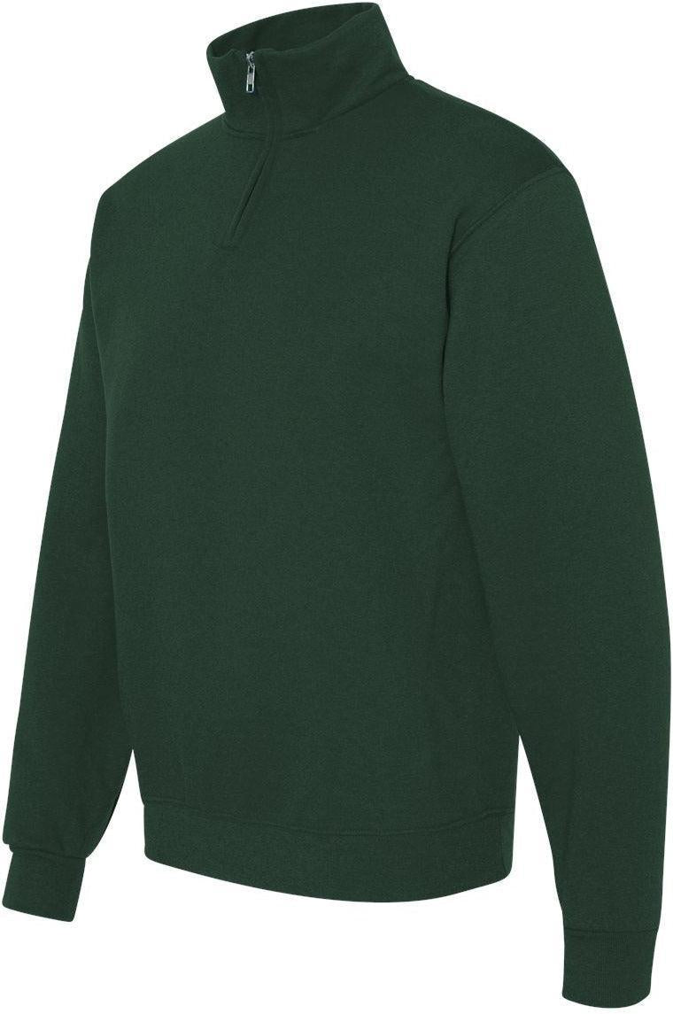 no-logo Jerzees Nublend® Cadet Collar Quarter-Zip Sweatshirt-Fleece-JERZEES-Thread Logic