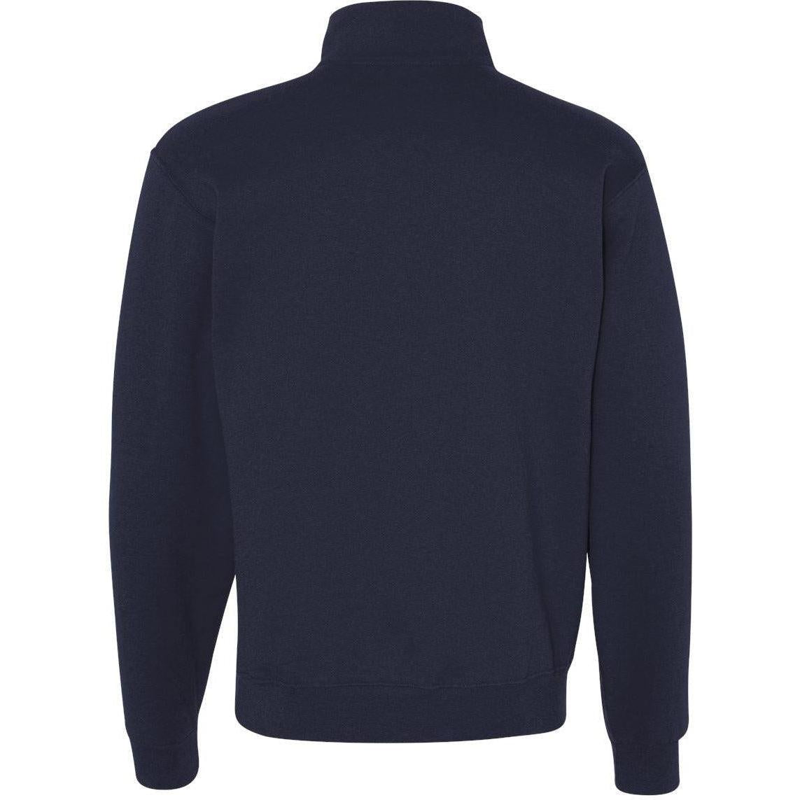 no-logo Jerzees Nublend® Cadet Collar Quarter-Zip Sweatshirt-Fleece-JERZEES-Thread Logic