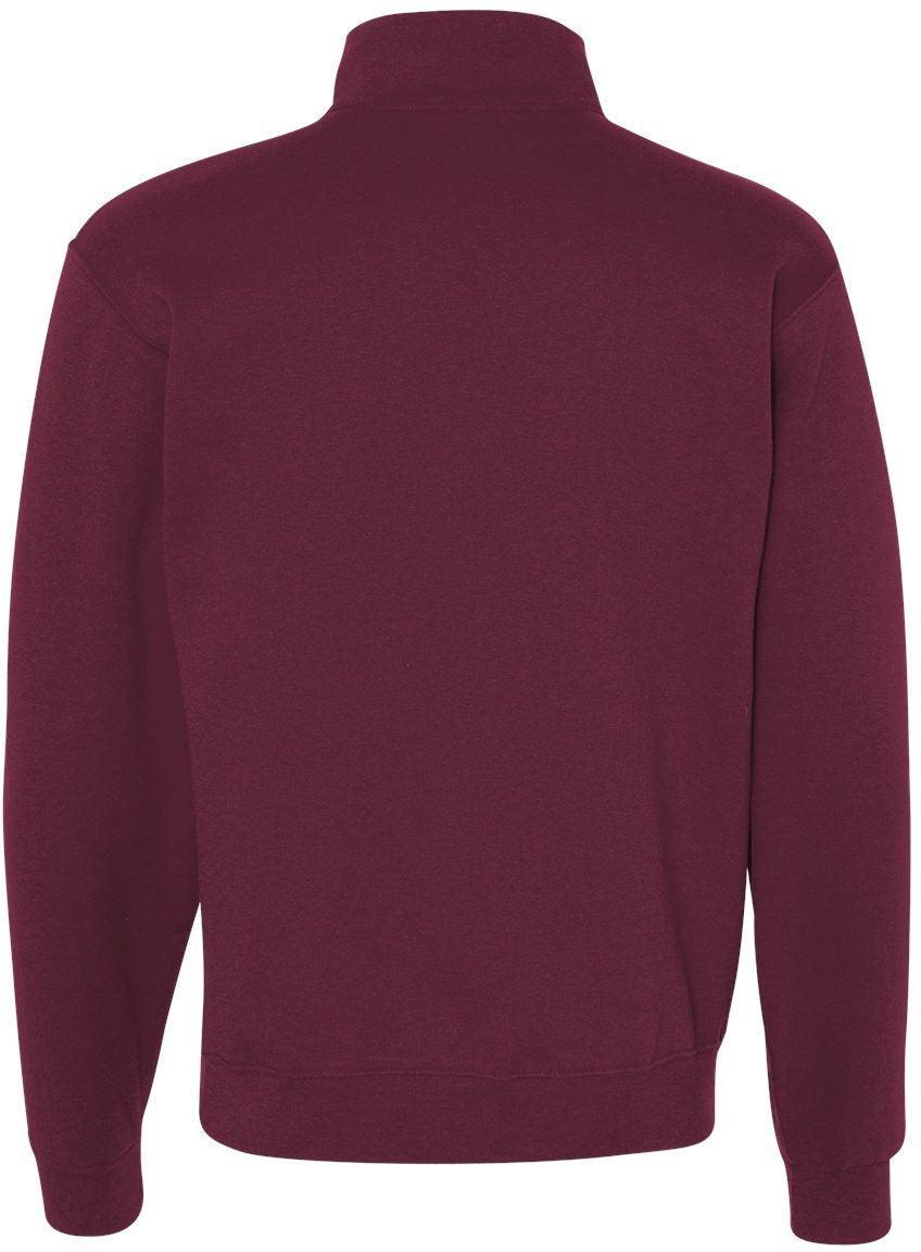 no-logo Jerzees Nublend® Cadet Collar Quarter-Zip Sweatshirt-Fleece-JERZEES-Thread Logic