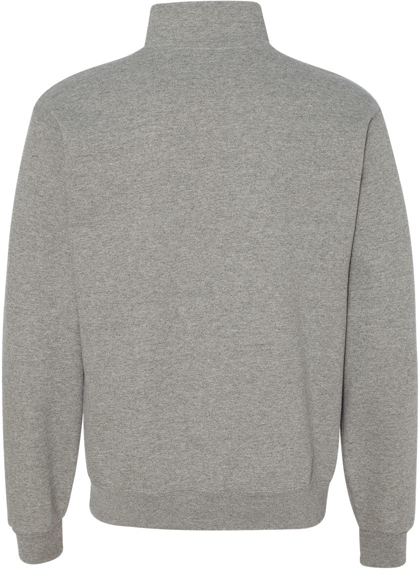 no-logo Jerzees Nublend® Cadet Collar Quarter-Zip Sweatshirt-Fleece-JERZEES-Thread Logic