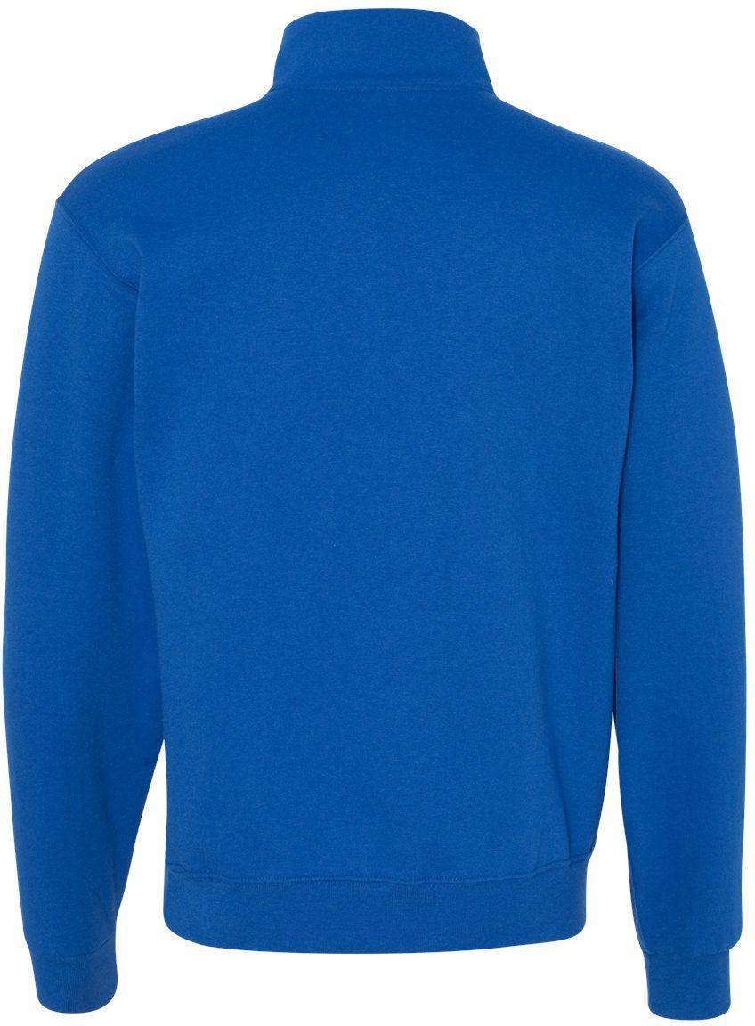 no-logo Jerzees Nublend® Cadet Collar Quarter-Zip Sweatshirt-Fleece-JERZEES-Thread Logic
