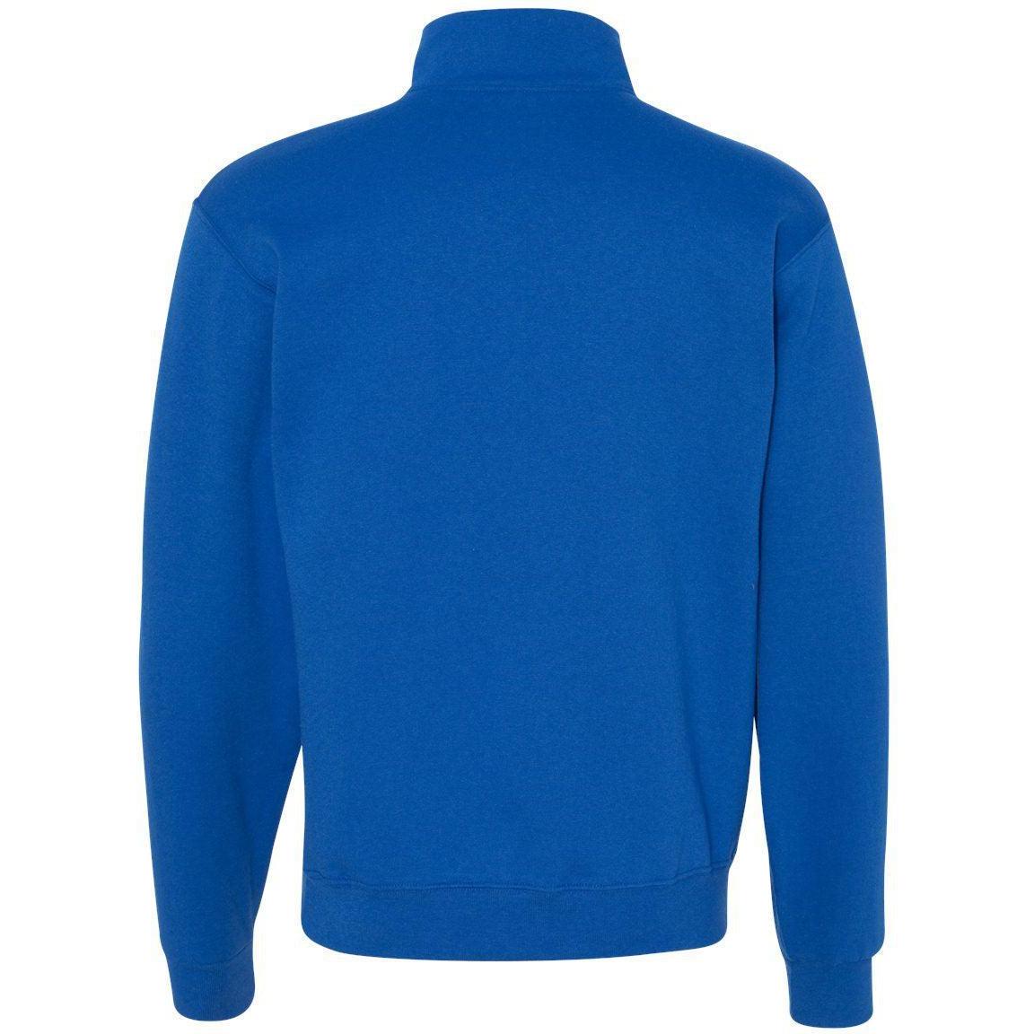 no-logo Jerzees Nublend® Cadet Collar Quarter-Zip Sweatshirt-Fleece-JERZEES-Thread Logic