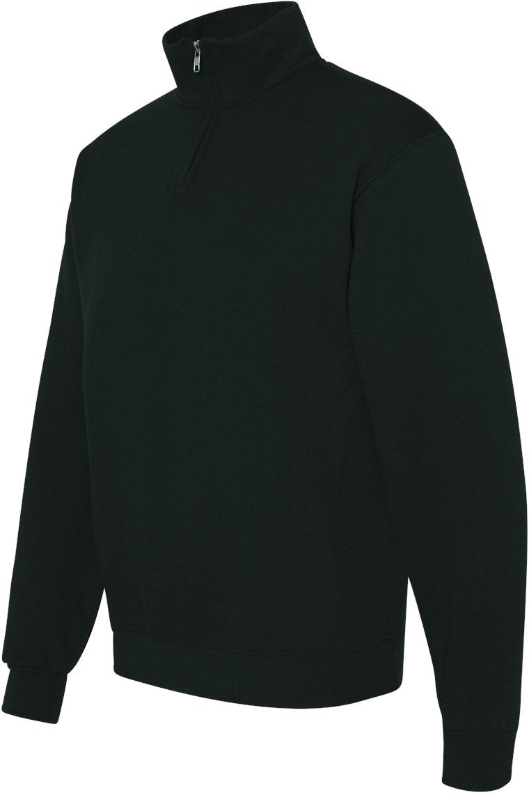 no-logo Jerzees Nublend® Cadet Collar Quarter-Zip Sweatshirt-Fleece-JERZEES-Thread Logic