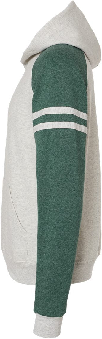 no-logo Jerzees Nublend® Varsity Colorblocked Raglan Hooded Sweatshirt-Fleece-JERZEES-Thread Logic
