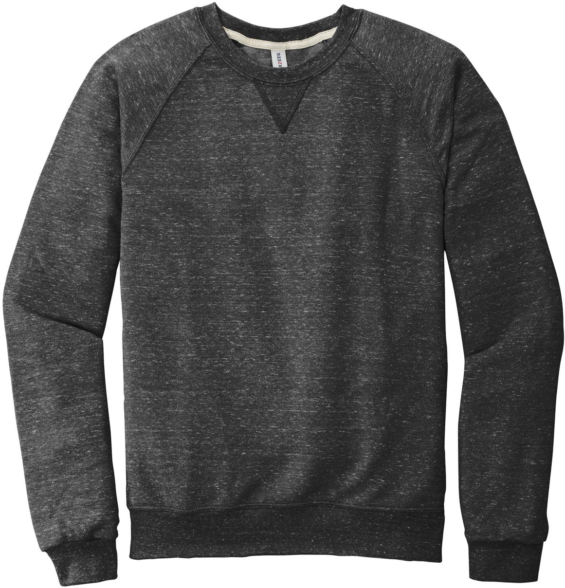 Jerzees Snow Heather French Terry Raglan Crew