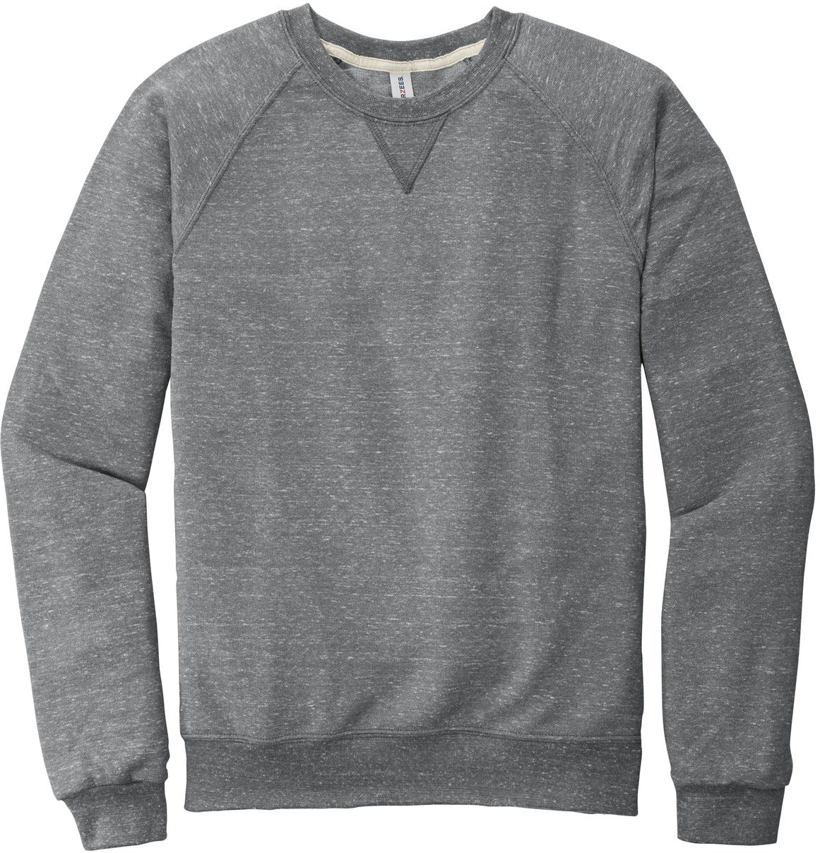 Jerzees Snow Heather French Terry Raglan Crew