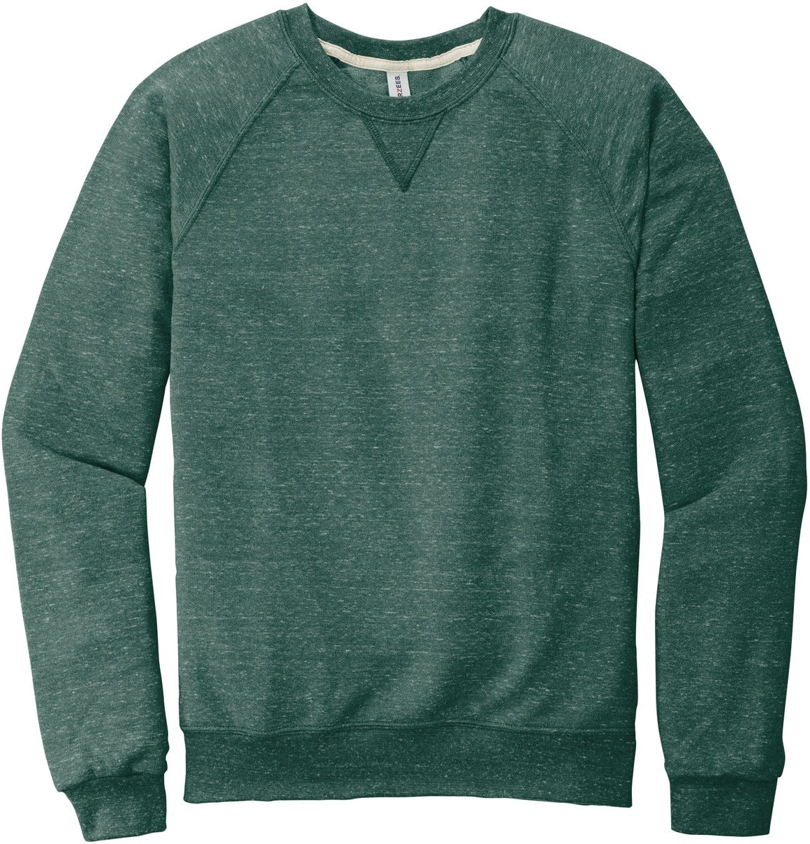Jerzees Snow Heather French Terry Raglan Crew