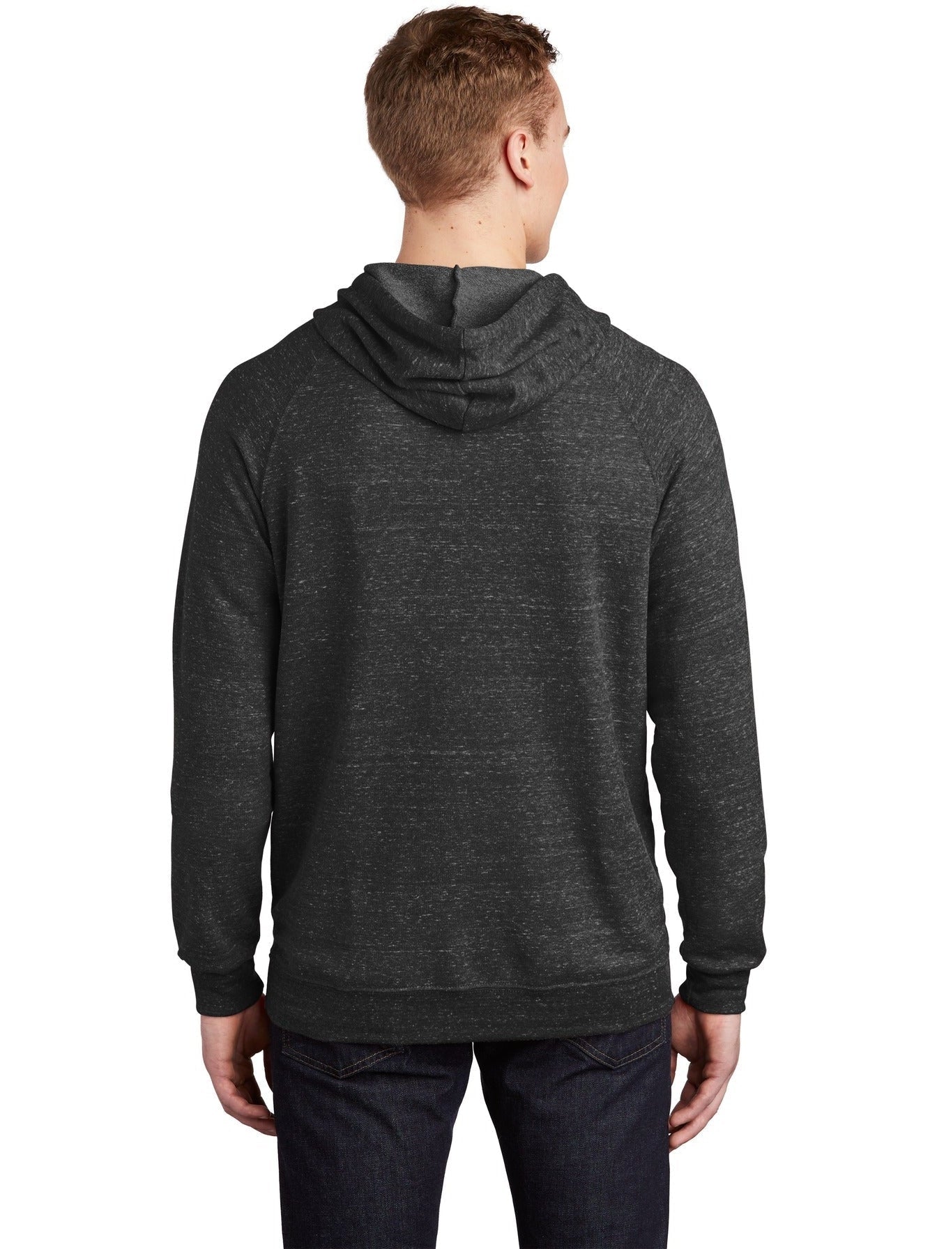 no-logo Jerzees Snow Heather French Terry Raglan Hoodie-Regular-Jerzees-Thread Logic