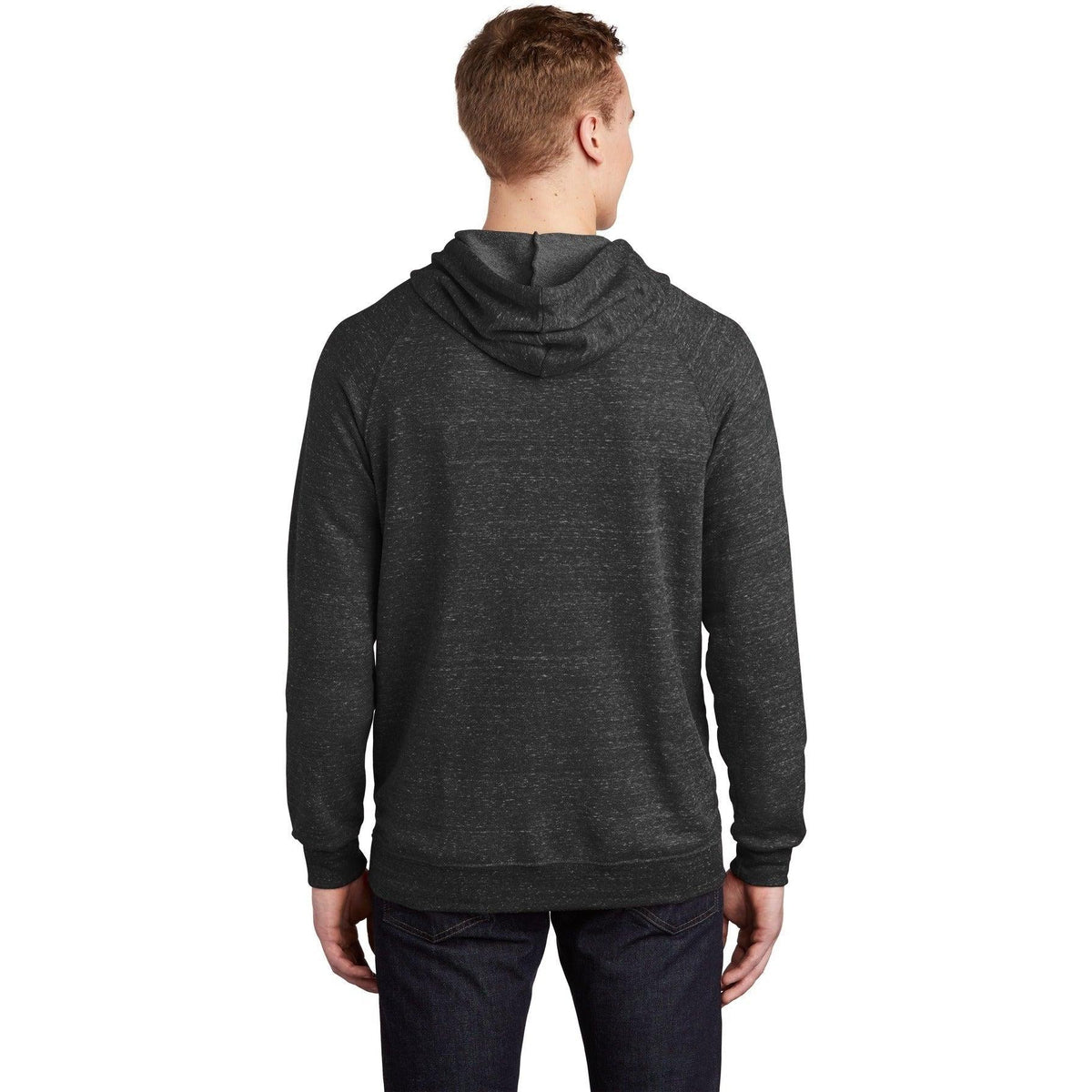 no-logo Jerzees Snow Heather French Terry Raglan Hoodie-Regular-Jerzees-Thread Logic