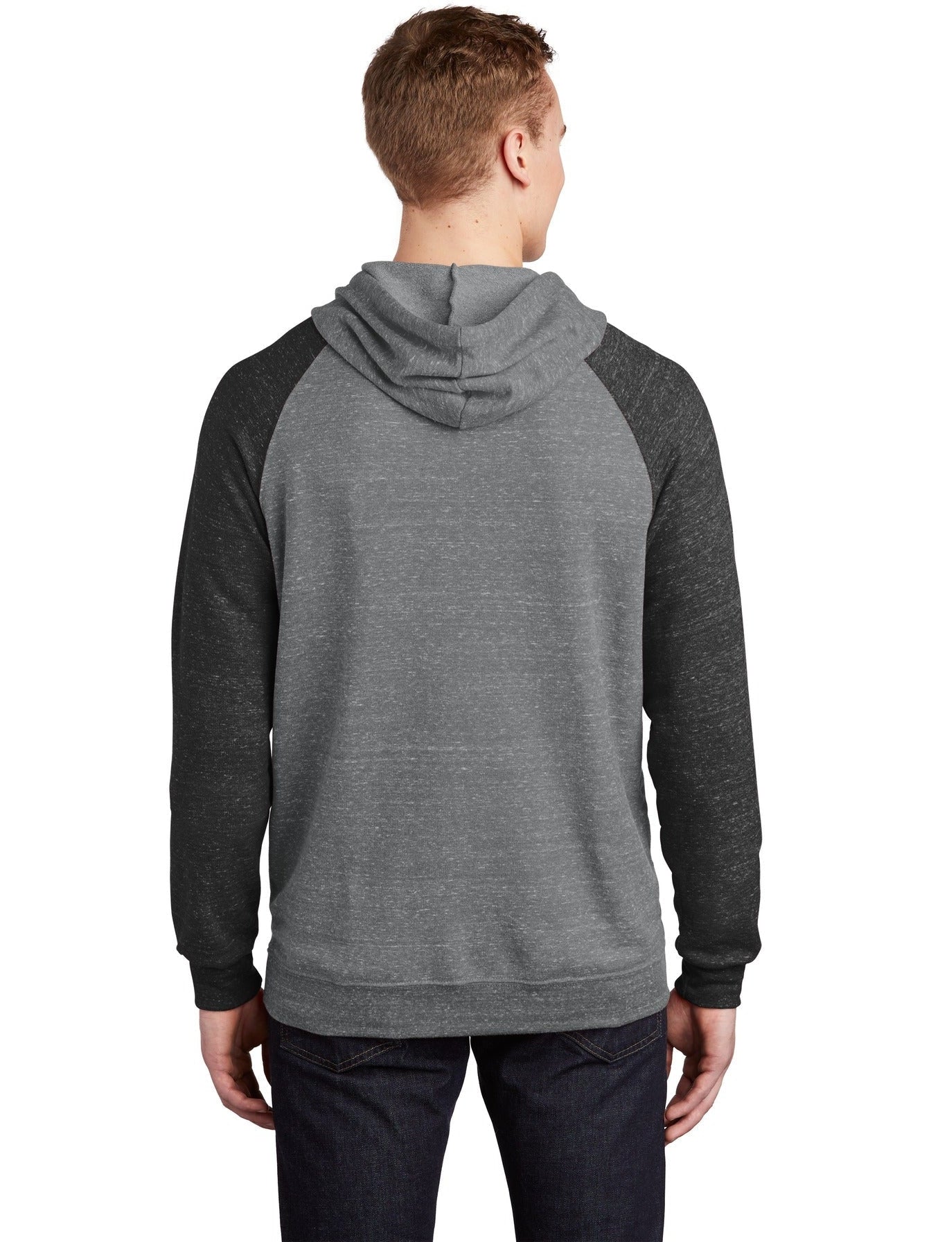 no-logo Jerzees Snow Heather French Terry Raglan Hoodie-Regular-Jerzees-Thread Logic
